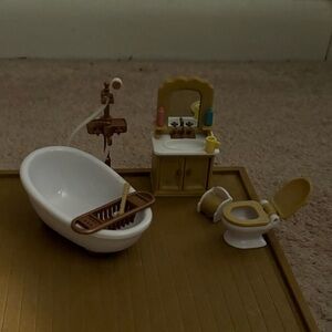 Calico critters country bathroom set